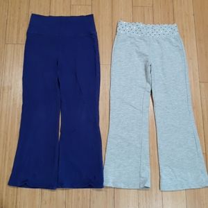 Girls Pants 1 Pair Blue & 1 Pair Gray Size 6-6x